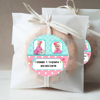 Sevimli Kuşlar Temalı Resimli Sticker