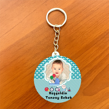 Oyuncak Temalı Hoşgeldin Bebek Daire Plastik Anahtarlık