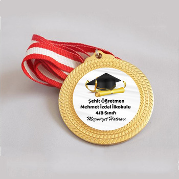 Gold Diploma ile Kep Temalı Metal Madalya