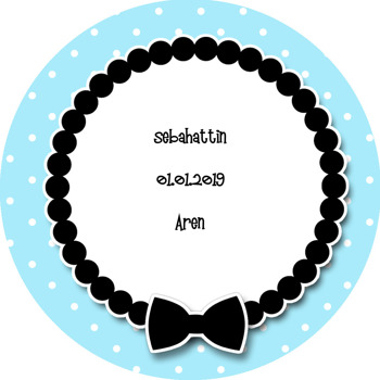 Küçük Adam Temalı Akrilik Daire Magnet