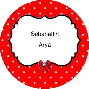 6 Ay Kınası Akrilik Daire Magnet