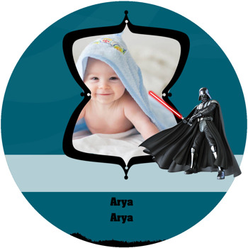 Star Wars Temalı Resimli Akrilik Daire Magnet