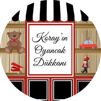 Oyuncakçı Dükkanı Temalı Akrilik Daire Magnet