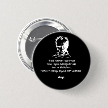 Atatürk Temalı İğneli Buton Rozet