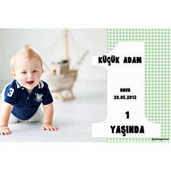 Bir Rakamlı Yeşil Doğum Günü Poster