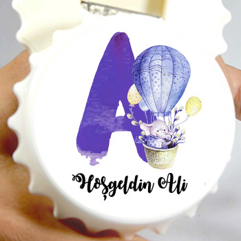 A Harfi  Temalı  Kapak Şekilli Magnet Açacak