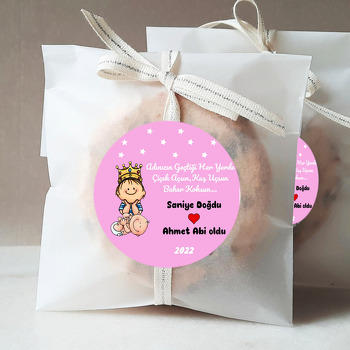 Abi Kardeş ile Pembe Fon  Temalı Sticker