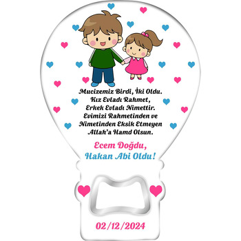 Abi Kardeş ile Pembe Kalpler Temalı Balon Magnet Açacak