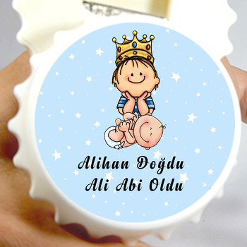 Abi Oldu Temalı Kapak Şekilli Magnet Açacak