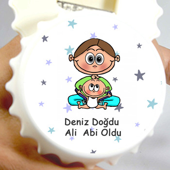 Abi Oldu Temalı Kapak Şekilli Magnet Açacak