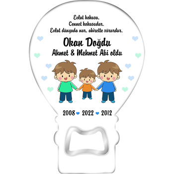 Abiler ve Kardeş Temalı Balon Magnet Açacak