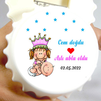 Abla Kardeş ile Kalp Temalı Kapak Şekilli Magnet Açacak