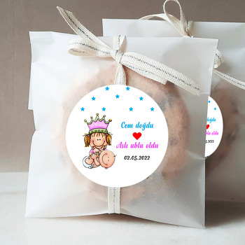 Abla Kardeş ile Kalp Temalı Sticker