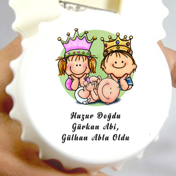 Abla ve Abi Oldu Temalı Kapak Şekilli Magnet Açacak