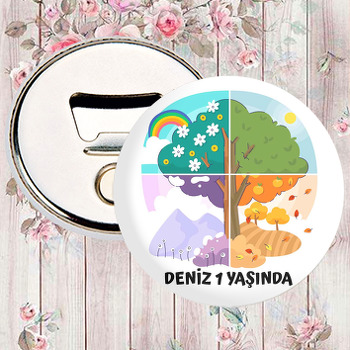 Ağaçta Dört Mevsim Temalı Magnet Açacak