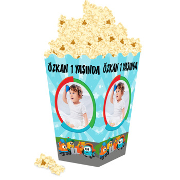 Akıllı Kamyon Leo ile Arkadaşları Temalı Popcorn Kutusu