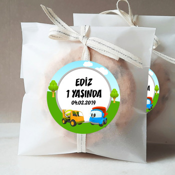 Akıllı Kamyon Leo Temalı Parti Sticker