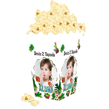 Aloha Temalı Popcorn Kutusu