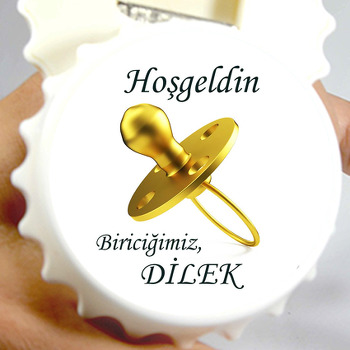 Altın Emzik Temalı Kapak Şekilli Magnet Açacak