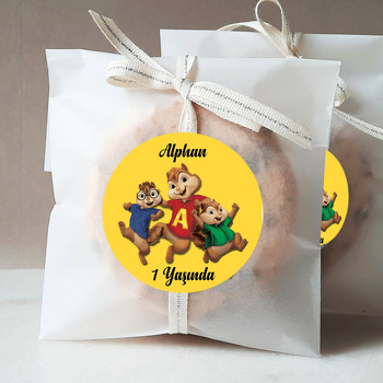 Alvin ve Sincaplar Temalı Sticker