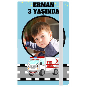 Ambulans Temalı Doğum Günü Anı Defteri