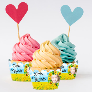 Anna ve Elsa Temalı Cupcake Sargısı