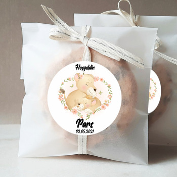 Anne Çocuk Aslan Temalı Sticker