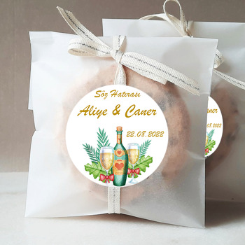 Aşk Şarabı Temalı Sticker