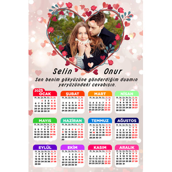 Aşk Temalı Takvim Magnet