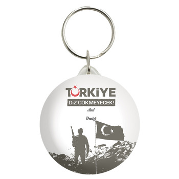 Asker Türk Bayrağı Temalı Anahtarlık