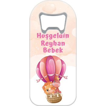 Aslan ile Dinazor Uçan Pembe Balon Temalı Uzun Magnet Açacak