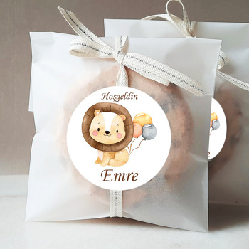 Aslan ile Soft Balonlar Temalı Sticker