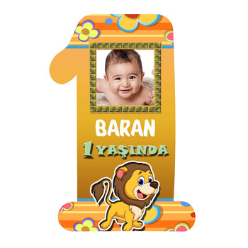Aslan Temalı Doğum Günü Magnet