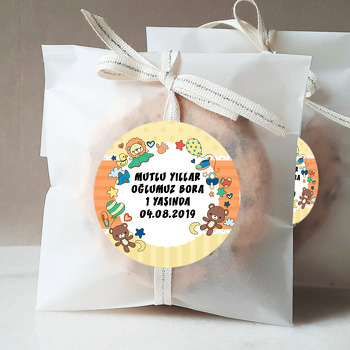 Aslan Ve Ayıcık Temalı Sticker