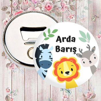 Aslan Zebra Geyik Temalı Magnet Açacak