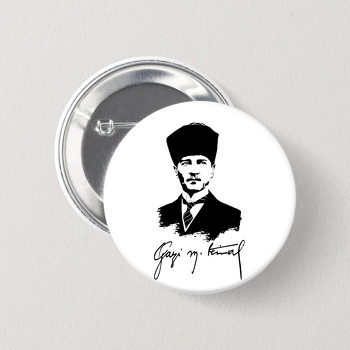 Atatürk 1 Temalı İğneli Buton Rozet