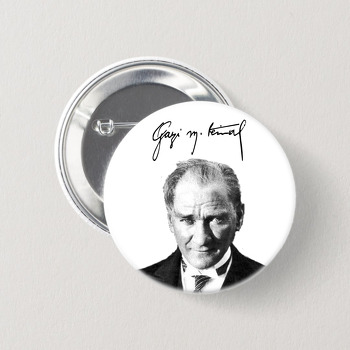 Atatürk 5 Temalı İğneli Buton Rozet