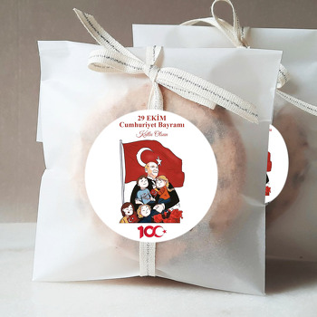 Atatürk ile Minik Çocuklar Temalı Sticker