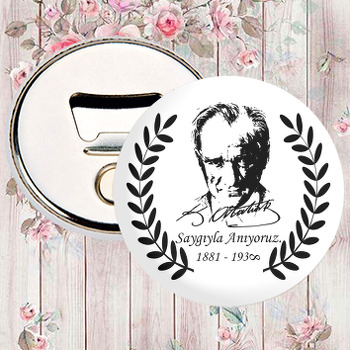 Atatürk ile Yaprak Çelenk Temalı Magnet Açacak