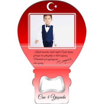Atatürk ve Bayrak Temalı Balon Magnet Açacak