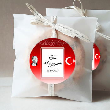 Atatürk ve Bayrak Temalı Sticker