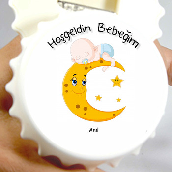 Ay ve Bebek Temalı Kapak Açacak