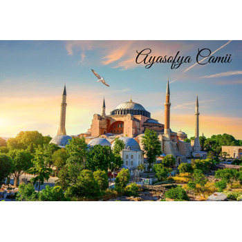 Ayasofya Camii Soft Manzara Temalı Magnet