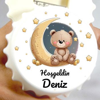 Ayda Teddy Ayıcık Temalı Kapak Şeklinde Magnet Açacak
