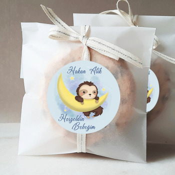 Aydede Ve Maymun Temalı Sticker