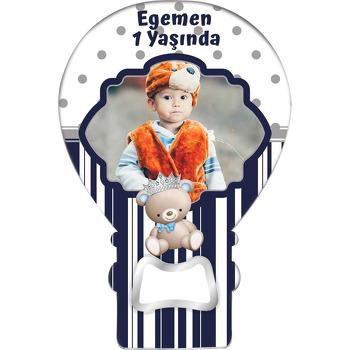 Ayıcık Erkek Temalı Balon Magnet Açacak