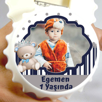 Ayıcık Erkek Temalı Kapak Şekilli Magnet Açacak