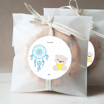 Ayıcık ve Rüya Kapanı Temalı Hoşgeldin Bebek Sticker