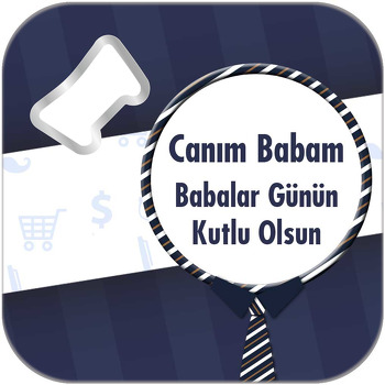 Babam Temalı Kare Magnet Açacak