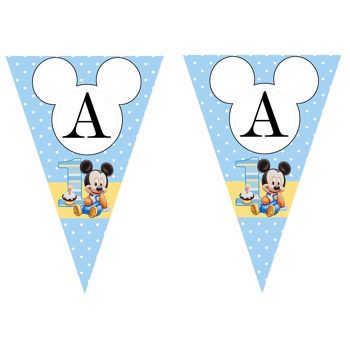 Baby Mickey Temalı Parti Banner